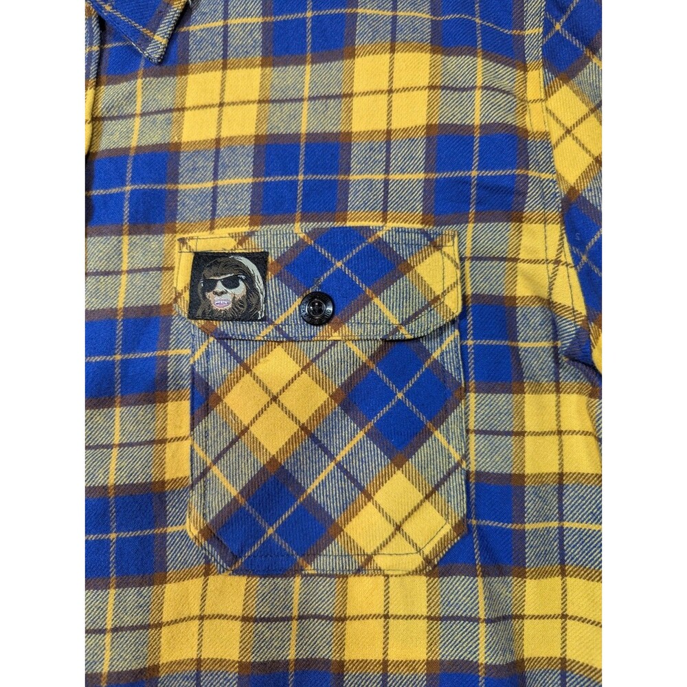 Middle Of Beyond Flannel Shirt Teen Wolf Plaid Mens XL 80's Cult Classic - Picture 4 of 9